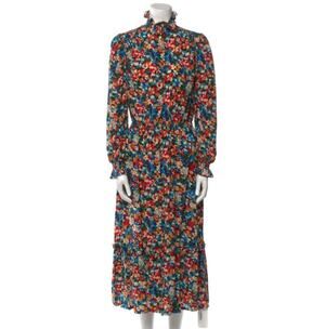HUNTER BELL WOMEN'S Silk OAKLEY DRESS in Garden Mosaic XS Retired